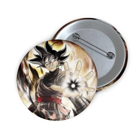 Dragon Ball Super Powerful Goku Black Illustration Pin Button Saiyan
