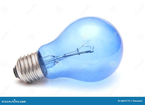 Blue Light Bulb Stock Image Image Of Electro Electrical 6803779