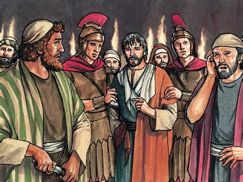 The Trial Of Jesus Begins Jesus Is Questioned By The Jewish Leaders