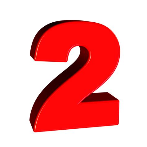 Number 2 Png Red Number 2 Clipart Transparent Cartoon Images
