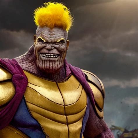 Krea Ai Ronald Mcdonald Wearing Thanos Armour