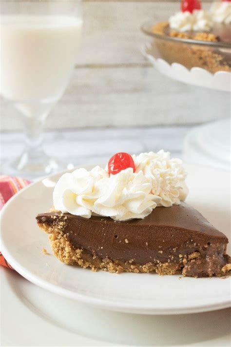 This recipe for a cocoa cream pie is a lovely quick desert often used during the 30's and 40's. Chocolate Pie with Graham Cracker Crust - When is Dinner ...