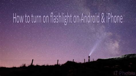 One can turn on flashlight from the lock screen, control center, ios today view, via siri, and even set siri shortcuts for it. How to turn on flashlight on Android & iPhone - The ...