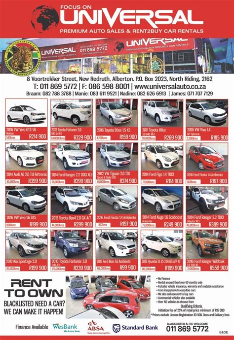 Check out car rentals no credit card needed on directhit.com. #Focus on #UNIVERSAL Premium Auto Sales & #RENT2BUY Car Rentals. #RENT TO OWN .... #Blacklisted ...