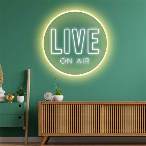 Live On Air Led Sign Quick Neon Signs