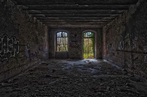 Hd Wallpaper Lost Places Space Abandoned Building Old Room Empty