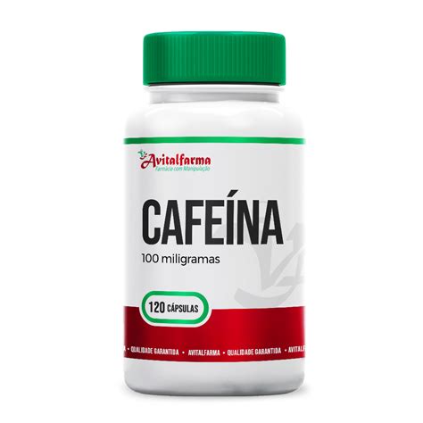Cafeína 100mg 120 Cápsulas Avitalfarma