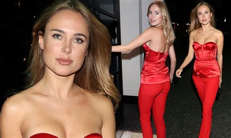 Kimberley Garner Commands Attention In A Red Satin Bustier At The World Fashion Awards
