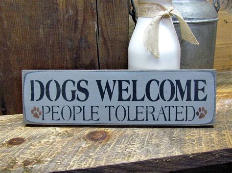 Dog Sign Wooden Dog Welcome Sign Wooden Signs T For The