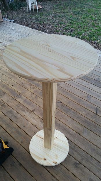 Cement is very popular right now, and it is certainly great for outdoor use. Bar Height Pub Table - Cheap! | Bar table diy, Woodworking ...