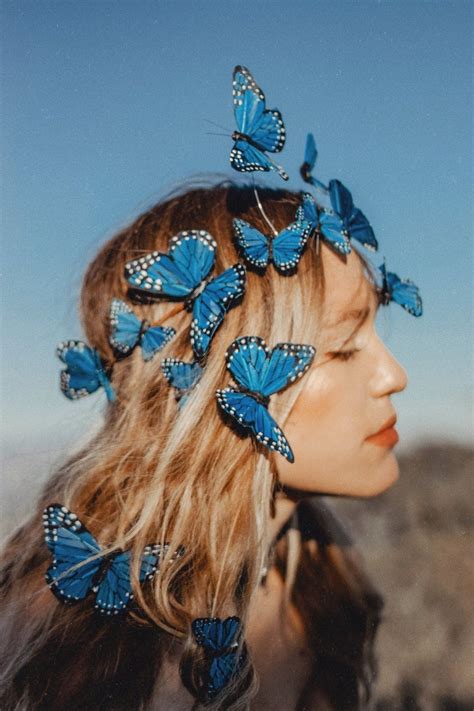 El Cielo Fairy Butterfly Crown Adjustable With Hair Clips Butterfly