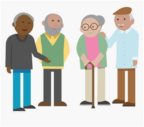 Transparent Older Adults Clipart Old People Cartoon Png Png Download