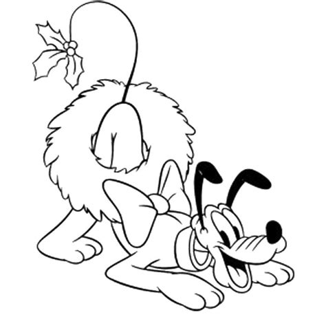 There's a picture of pluto, mickey mouse's pet. Pluto Very Happy Christmas Coloring Pages - Christmas ...