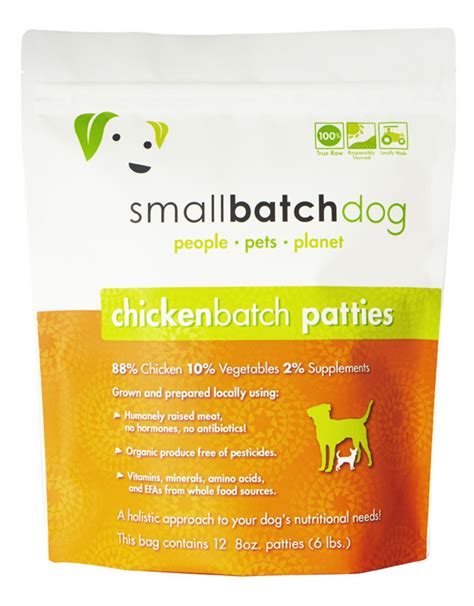 Family owned raw pet food company using humanely raised, sustainable, organic, whole food ingredients. SMALL BATCH SMALL BATCH Frozen Dog Food Chicken - The Fish ...