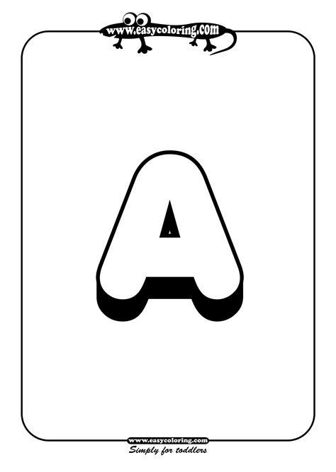 Printable Letters Big Letters 1 Character Per Page La