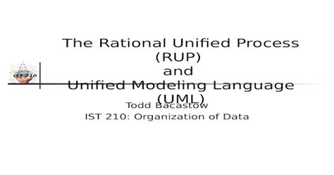 Ppt Ist 210 The Rational Unified Process Rup And Unified Modeling