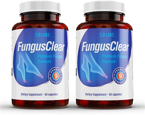 2 Pack Fungus Clear Vitality Health Probiotic Toenail Supplement Pil