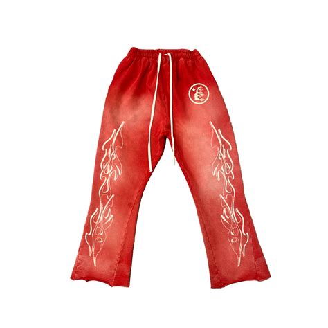 Hellstar Flare Sweats Vintage Red Token Miami