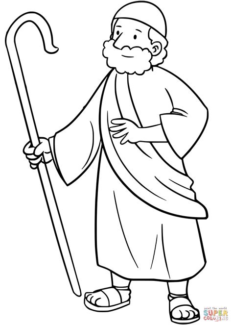 Moses Coloring Page Free Printable Coloring Pages