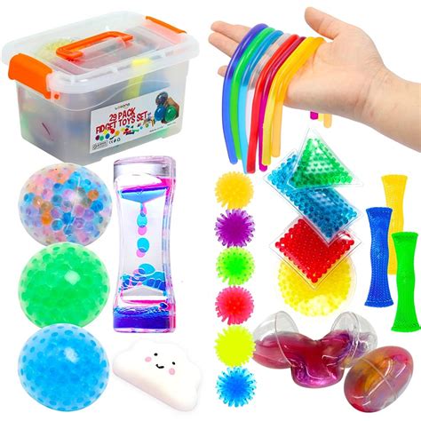 Buy Fidget Toys Set 55 Pack Sensory Relieves Stress And Anxiety Squeeze