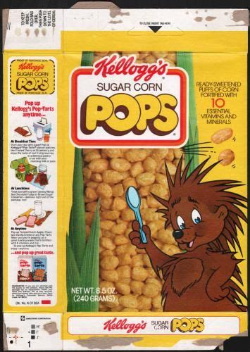 Kelloggs Sugar Corn Pops Best Cereal Cereal Packaging Vintage