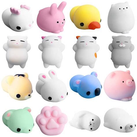 Mochi Squishy Toy Mini Mochi Cute Squishies Stress Reliever Toys Aesthetic Fidget Toys Party