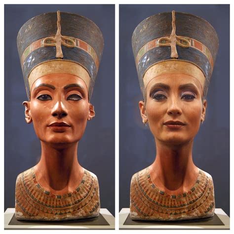 face reconstruction of the bust of queen nefertiti r interestingasfuck