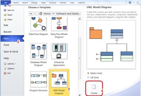 Visio 2010 Uml Model Diagram Template