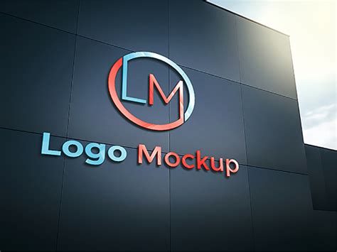 Free 3d Wall Logo Mockup Uplabs
