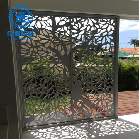 Custom Villa Garden Decorative Laser Cut Aluminum Fence Panels Corten