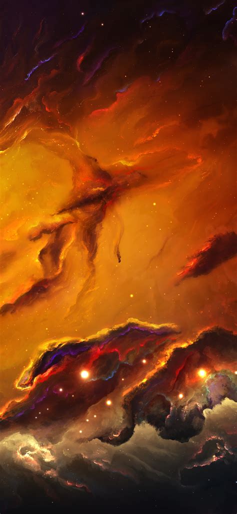 Sci Fi Nebula Stars Space 1125x2436 Phone Hd Wallpaper