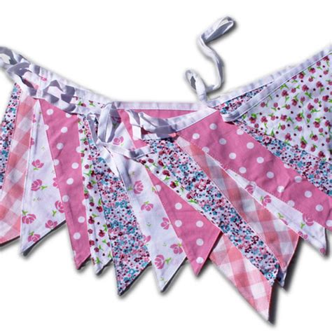 Vintage Floral Cotton Bunting By The Cotton Bunting Company