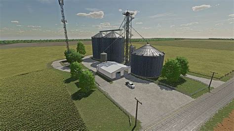 Area Corn Drying Factory Placeable V Fs Farming Simulator