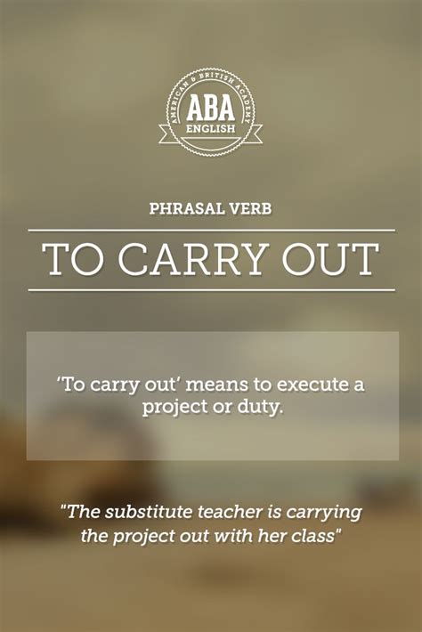 Carried out synonyms, carried out pronunciation, carried out translation, english dictionary definition of carried out. New English #Phrasal #Verb: "To carry out" meansto execute ...