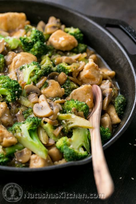 Optionally, you can add in aromatics or herbs to change the flavor profile of your dish. Chicken Broccoli and Mushroom Stir Fry - Recipes for Diabetes-Weight Loss-Fitness