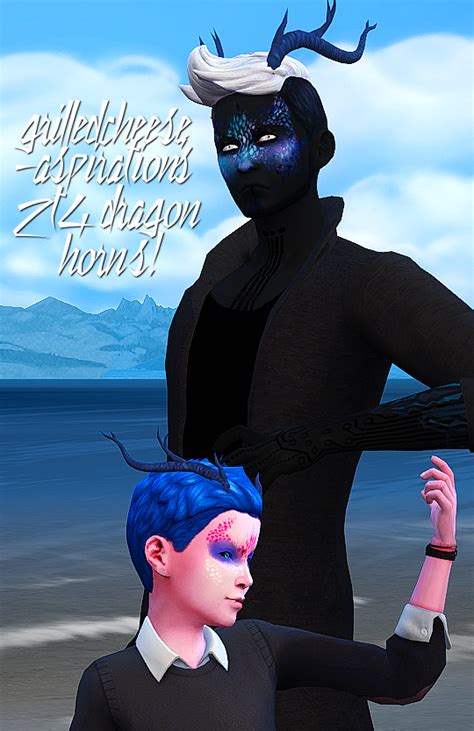 In all the sims 4: My Sims 4 Blog: TS2 Dragon Horns Conversion by ...