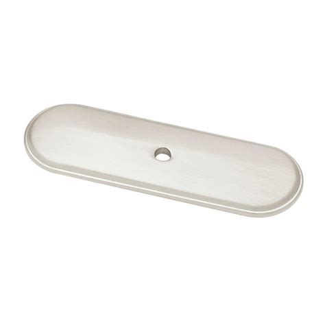 Update your kitchen cabinets or bathroom vanities with these solid heavy weight square style cabinet bar pulls. Liberty 3 in. Satin Nickel Raised Oval Cabinet Knob ...