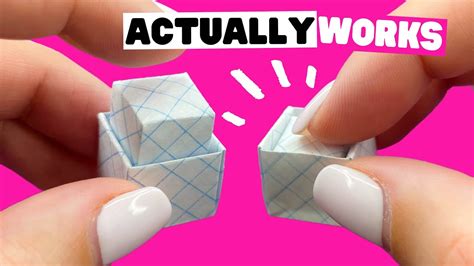 How To Make Origami Button That Actually Works No Glue Origami Pop It