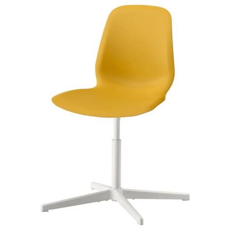 Leifarne Swivel Chair Dark Yellowbalsberget White Ikea