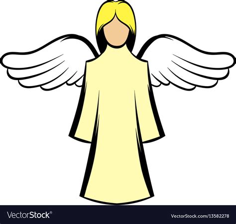 Saint Angel Icon Cartoon Royalty Free Vector Image