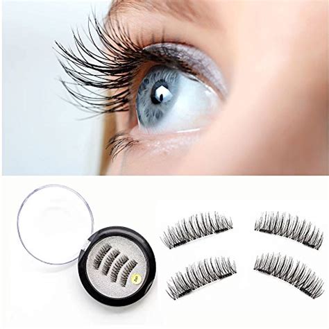 magnetic false eyelashes new 3d reusable fake eyelash ultra thin natural look 2 pair 4 pieces