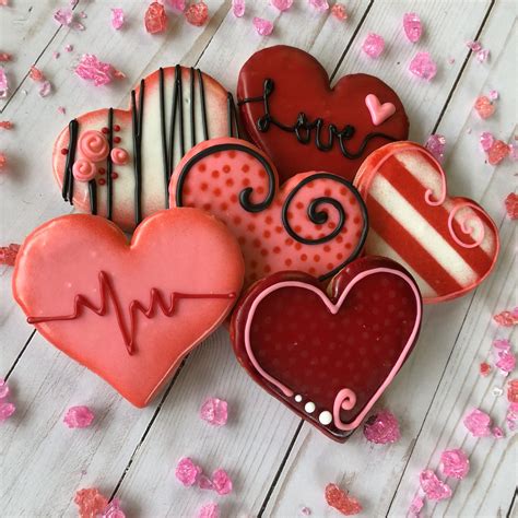 Decorated Valentines Cookies Valentines Cookies S Cookies Sweet