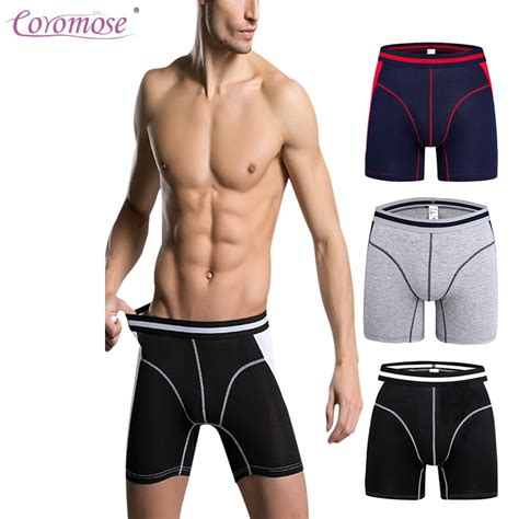 Coromose Men S Quick Dry Underwear Low Rise Sexy Boxers Pouch Mesh Breathable Shorts 3 Colors