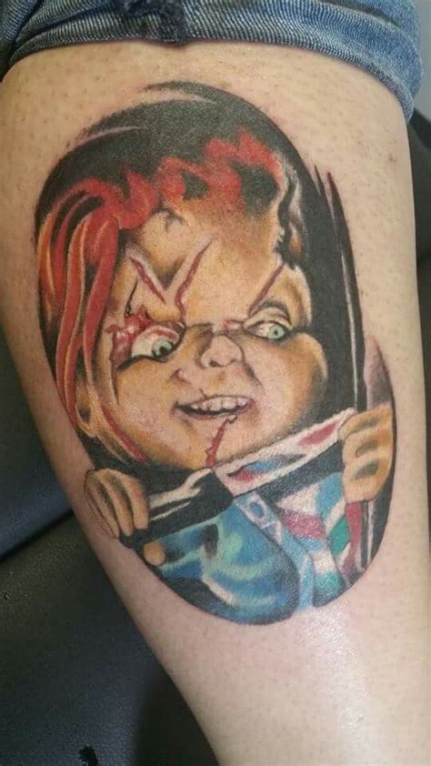 Chucky Portrait Tattoo Tattoos Portrait