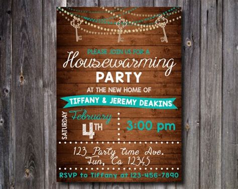 New Home HOUSEWARMING Party Invitation Personalized Any