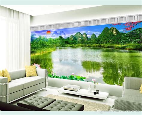 Custom Any Size Hd Landscape Sunrise Tv Backdrop Mural 3d