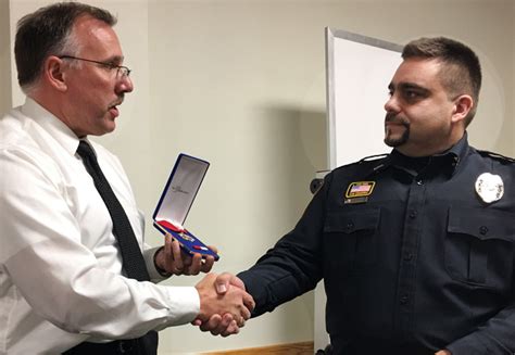 ada s newest police officer gets lifesaving award ada icon