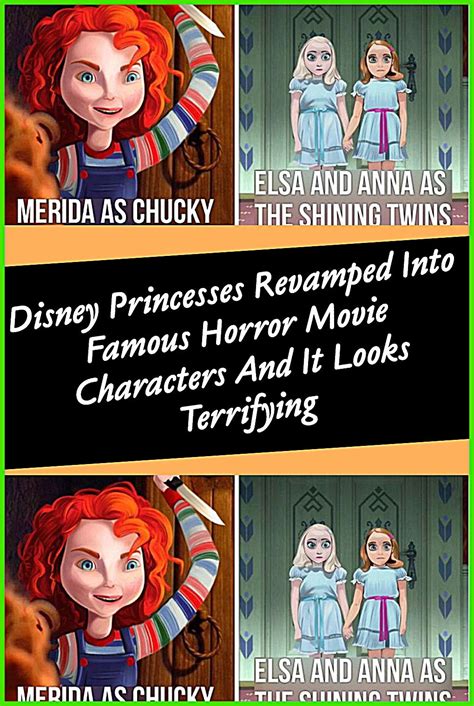 Disney Princesses Revamped Into Famous Horror Movie Characters And It
