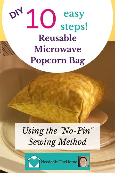 Diy Reusable Microwave Popcorn Bag Sewing Tutorial Make A Practical T