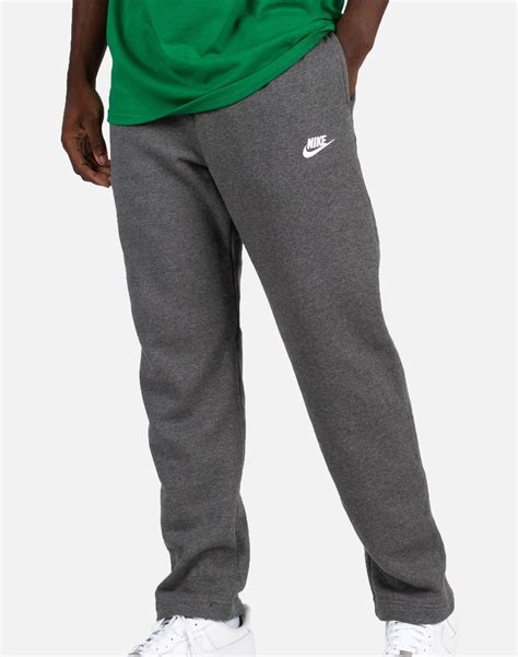Nike Nsw Club Fleece Open Hem Sweatpants In Gray For Men Lyst